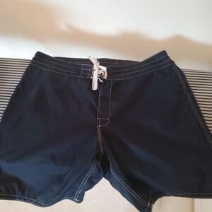 Birdwell Navy Blue Swim Board Shorts